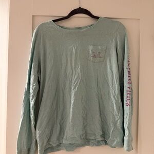 Vineyard Vines Seafoam Long Sleeve Tee